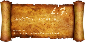 Labáth Fiorella névjegykártya